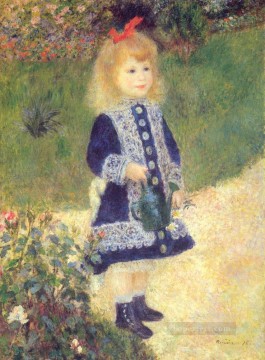 Pierre Auguste Renoir Painting - A Girl with a Watering Can master Pierre Auguste Renoir